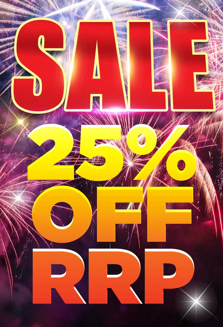 25% discount sale on all home delivery fireworks