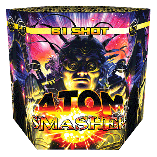 Atom Smasher 61 Shot Barrage Fireworks Display from Home Delivery Fireworks