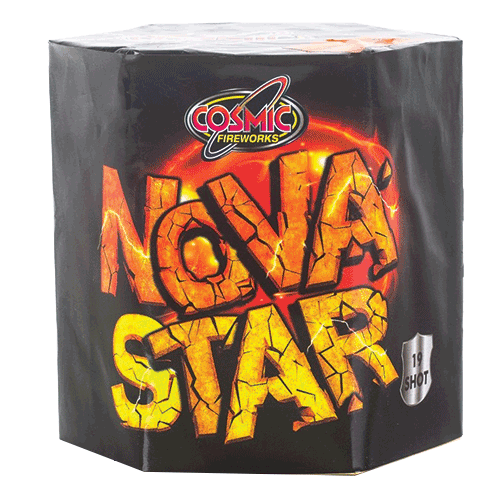 Nova Star 19 Shot Barrage Fireworks from Home Delivery Fireworks