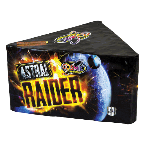 Astral Raider 55 Shot Barrage Fireworks Display Kit from Home Delivery Fireworks