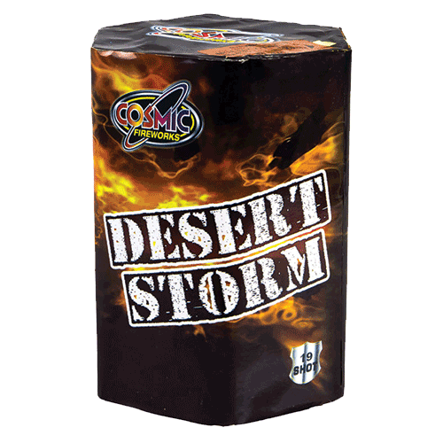 Desert Storm 19 Shot Barrage Fireworks from Home Delivery Fireworks