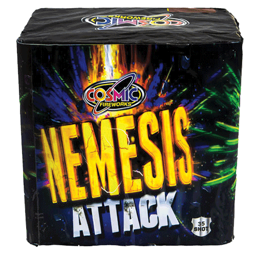 Nemesis Attack 35 Shot Barrage Fireworks from Home Delivery Fireworks