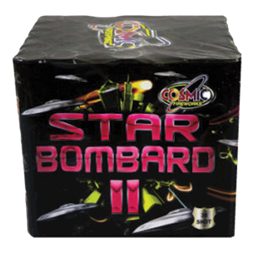 Star Bombard II 38 Shot Barrage Fireworks from Home Delivery Fireworks
