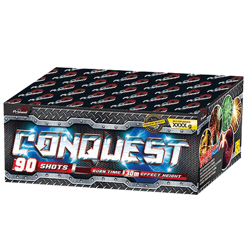 Conquest 90 Shot Barrage Fireworks from Home Delivery Fireworks