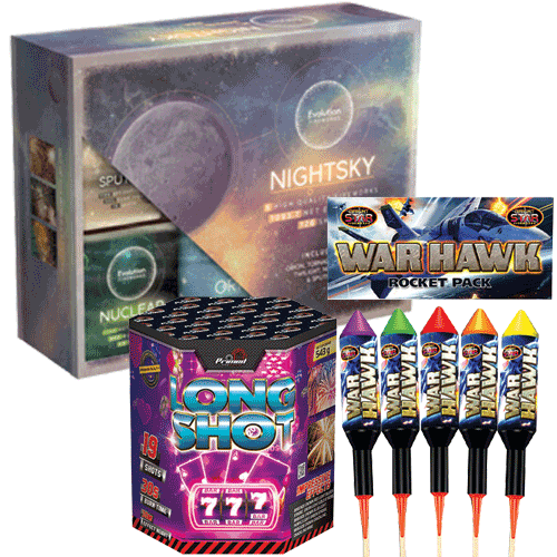 Night Sky Fireworks Bundle with High Impact from Home Delivery Fireworks