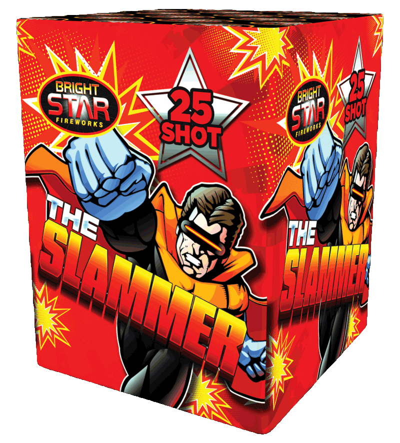 The Slammer 25 Shot Barrage Fireworks from Home Delivery Fireworks