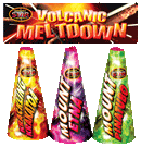 Volcanic Meltdown Fountain Pack from Home Delivery Fireworks