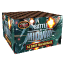 Battle of Midway 53 Shot Fan Barrage from Home Fireworks Delivery
