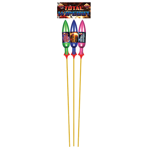 Total Wipeout Rocket Pack from Home Delivery Fireworks