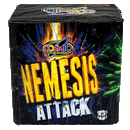 Nemesis Attack 35 Shot Barrage Fireworks from Home Delivery Fireworks