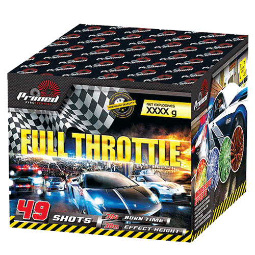 Full Throttle 49 Shot Barrage Fireworks from Home Delivery Fireworks